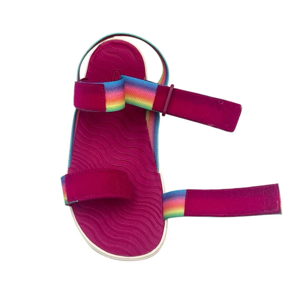 KEEN Youth Girls Elle Backstrap Sandal Size 7/Women's Size 9 Rainbow Adjustable